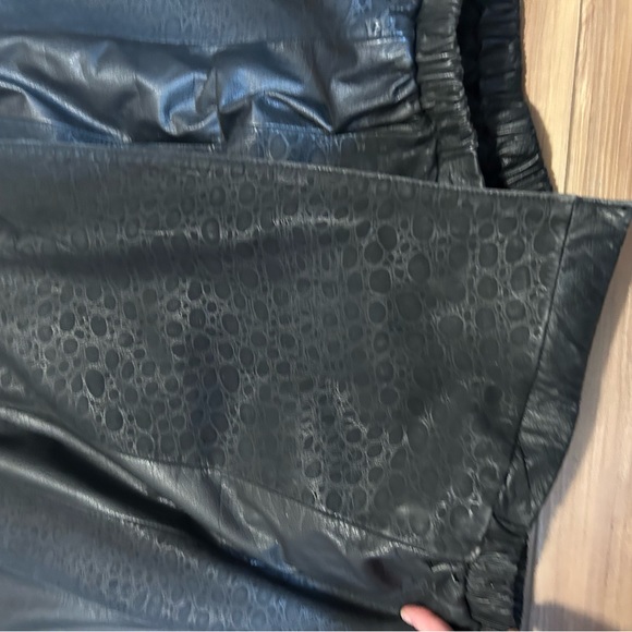 Vintage 80s Fjor D Leather Trench Coat - Picture 2 of 3